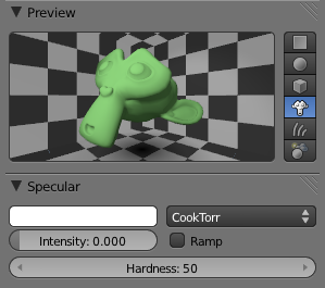 Intensity à 0 : les taches de lumière n'apparaissent pas
