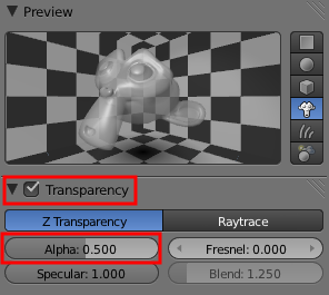 Paramétrer la transparence d'un objet