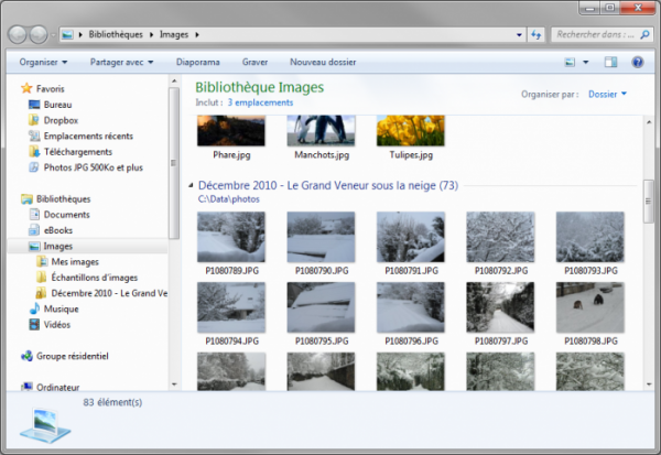 Un dossier a été ajouté à la bibliothèque Images
