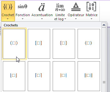 Insertion de parenthèses