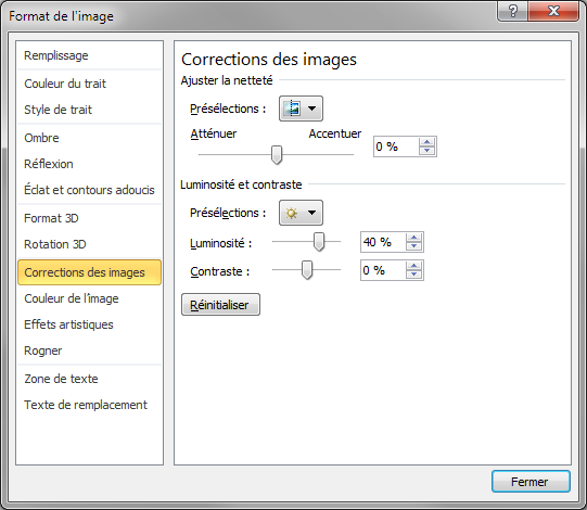 Aller un peu plus loin dans les réglages appliqués à l'image