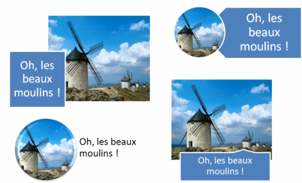 L'icône Disposition d'image donne accès à des effets très intéressants