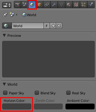 La palette Horizon Color