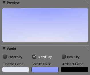 Un beau ciel azuré avec un dégradé de seulement deux couleurs