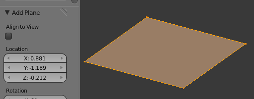 Un plan contient quatre points, quatre arêtes, une face