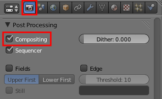 Activer le bouton Compositing