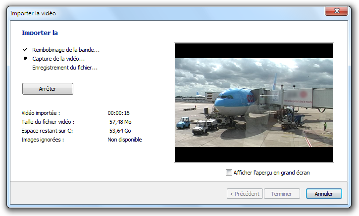 Importer la vidéo 2
