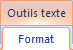 Onglet Format