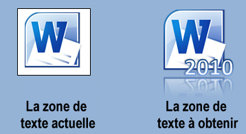 L'icône de Word n'a pas encore son aspect final