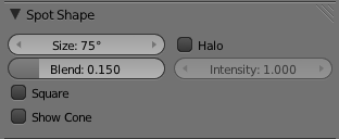 Paramétrer Size et Blend