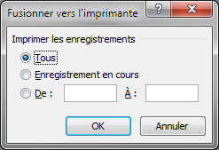 La fusion vers l'imprimante est sur le point d'être déclenchée