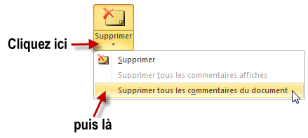 Tous les commentaires sont sur le point d'être supprimés
