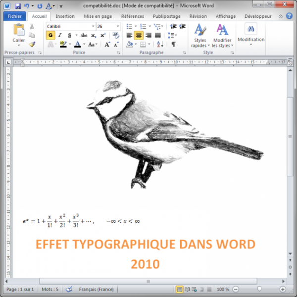 Le document a été converti au format Word 97-2003