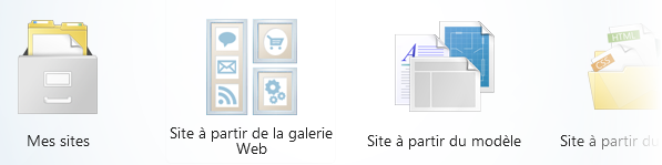 Accueil de Webmatrix