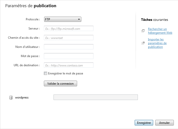 Déploiement Wordpress