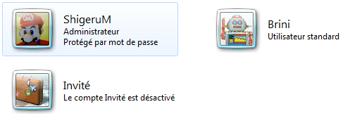 Le nouveau compte est créé.