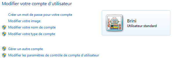 Modifier votre compte utilisateur
