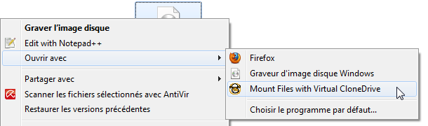 Mount Files with Virtuel CloneDrive