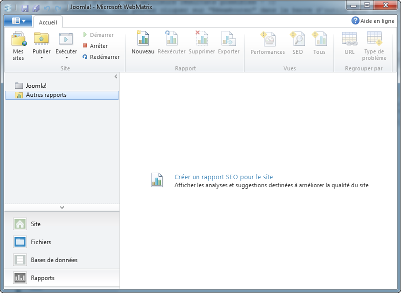 Accueil des rapports