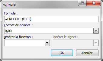 Spécification du format des nombres
