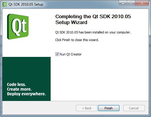 Fin de l'installation