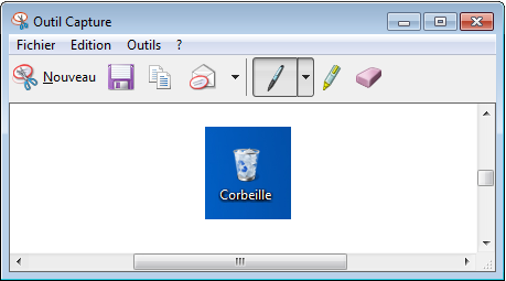 Editeur de l'outil capture