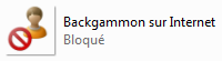 Backgammon prohibé.