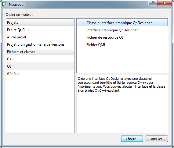 Ajout d'une fenêtre