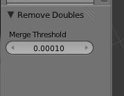 Définir le Merge Threshold