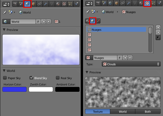 Un ciel nuageux en quelques clics avec une texture Clouds