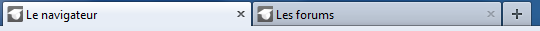 Deux onglets ouverts