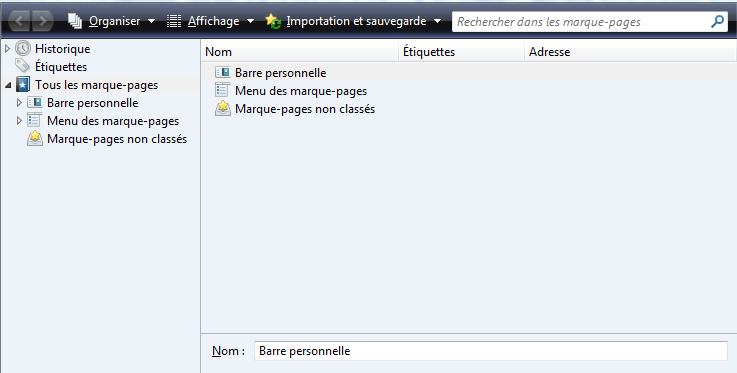 Organiser les marques-pages 1