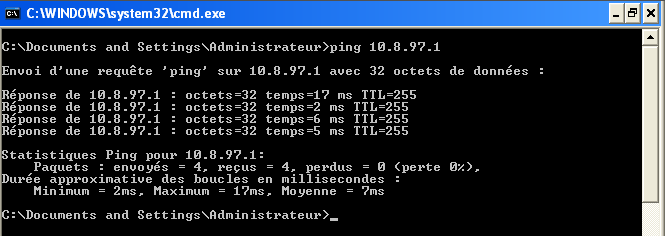 ping 10.8.97.1