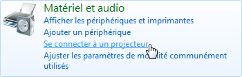 Se connecter à un projecteur.