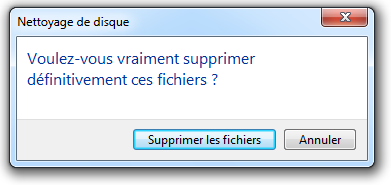 Valider la suppression