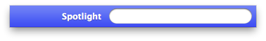 Champ de recherche Spotlight