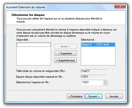 Assistant extension volume