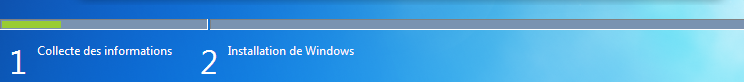 Progression de l'installation