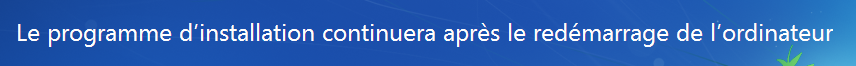 Redémarrage de l'ordinateur