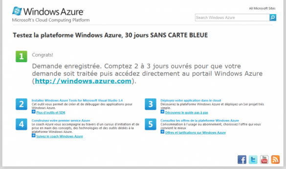 Inscription Azure 3