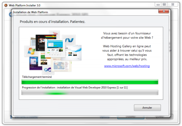 Installation Visual Web Developer