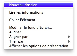 Créer un nouveau dossier