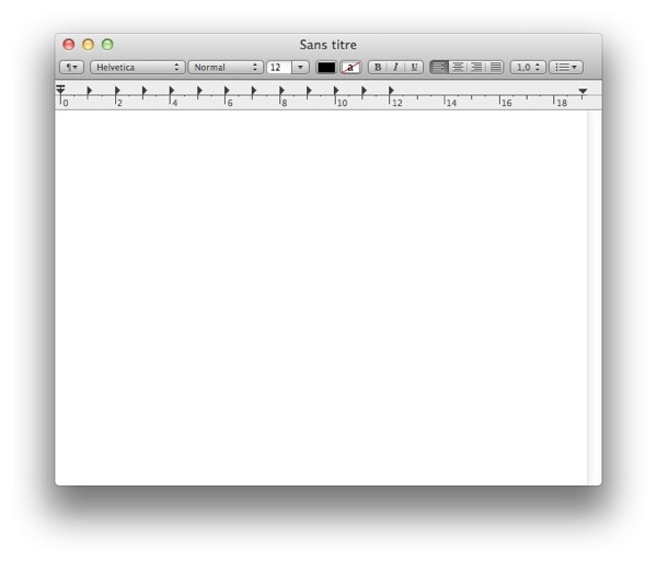 Nouveau document TextEdit