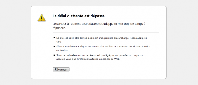 Windows Azure Companion ne fonctionne pas sur le port 80