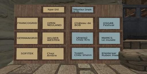 Téléporteurs hypergrid
