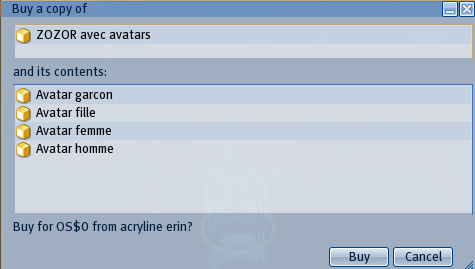 Acheter une copie de Zozor