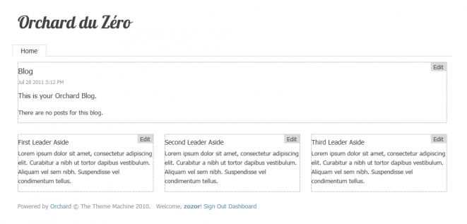 Nouveau site Orchard