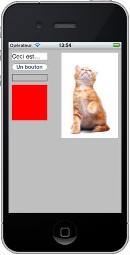 Cette application a été créée uniquement avec du code