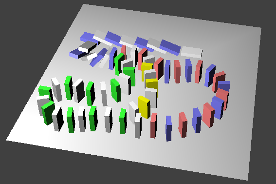 Nos dominos en affichage Textured