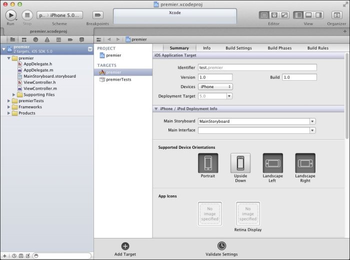 Le projet est créé et ouvert